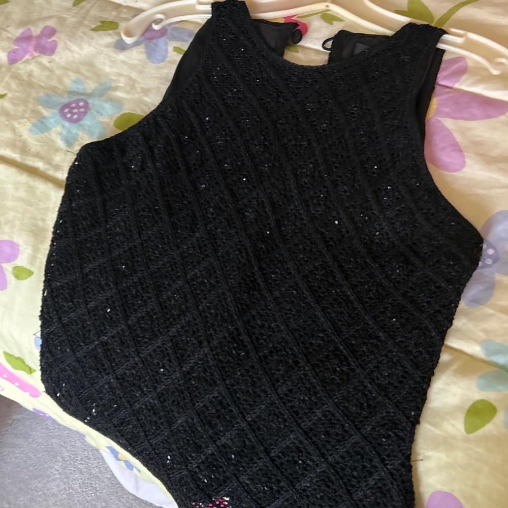 Beaded tank and cardigan